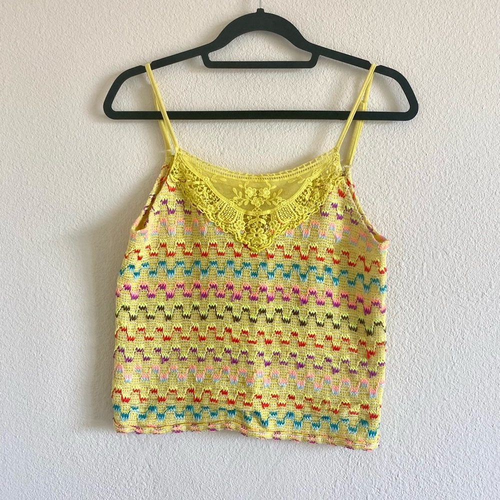 Free People Knit Semi-Cropped Top